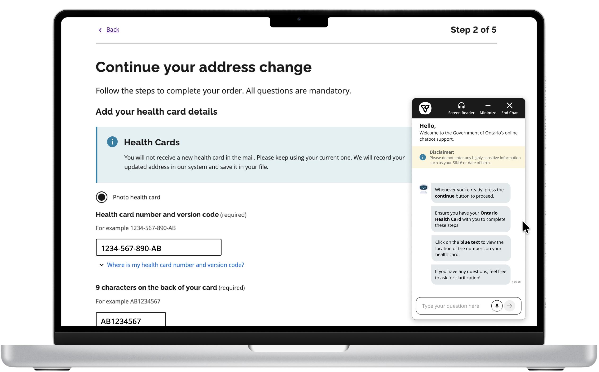 Step-by-step guidance flow